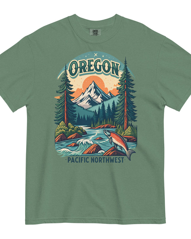 OREGON - PACIFIC NORTHWEST - COMFORT COLORS - Unisex garment-dyed heavyweight t-shirt