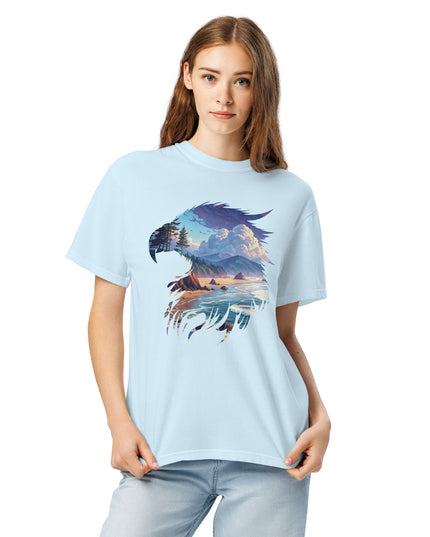 OREGON COASTAL EAGLE - COMFORT COLORS - Unisex garment-dyed heavyweight t-shirt