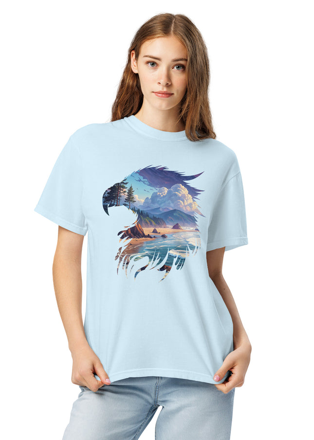 OREGON COASTAL EAGLE - COMFORT COLORS - Unisex garment-dyed heavyweight t-shirt