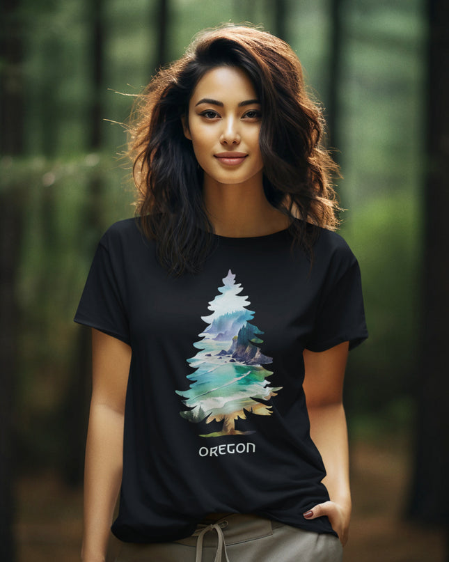 OREGON COSTAL TREE - COMFORT COLORS- Unisex garment-dyed heavyweight t-shirt