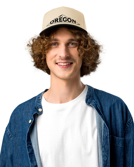 Oregon Mt Hood - Beige/Black - 5 panel cap