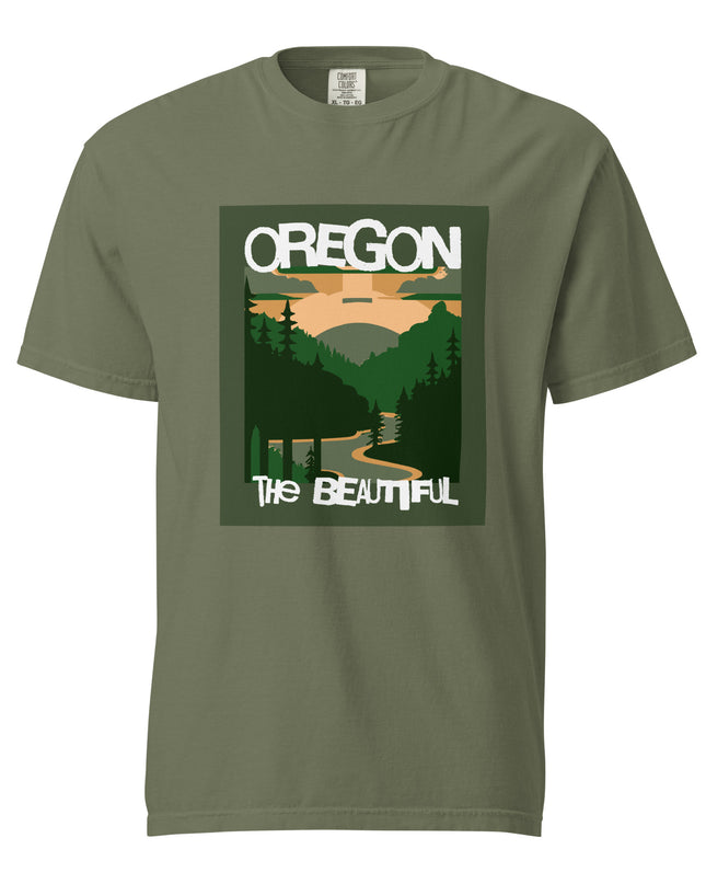 Oregon The Beautiful - Unisex garment-dyed heavyweight t-shirt