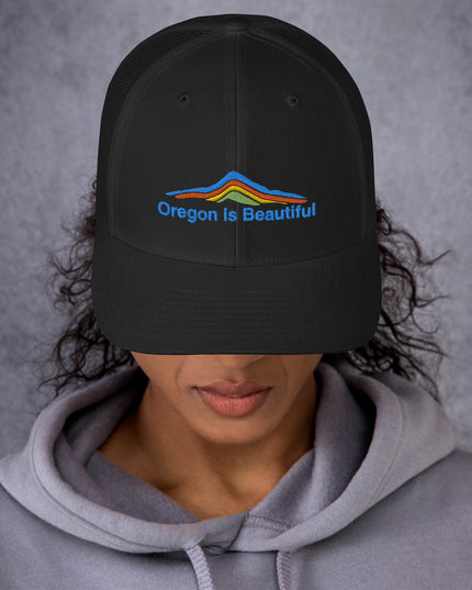 Oregon is Beautiful - Embroidered Trucker Cap