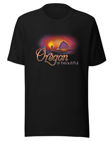 Oregon is Beautiful/ Haystack Rock/2 - Unisex t-shirt