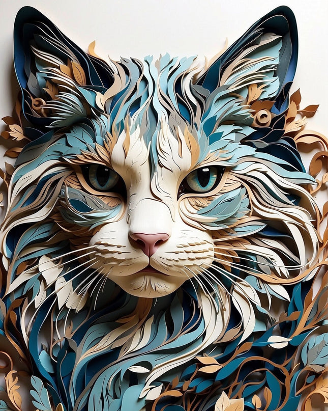 Paper Cat - Jigsaw puzzle