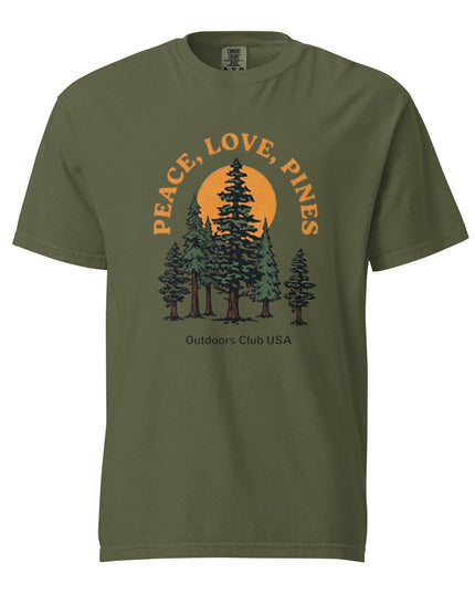 Peace, Love, Pines - Premium Comfort Colors t-shirt