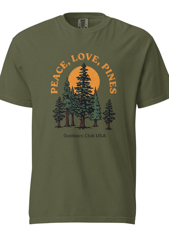 Peace, Love, Pines - Premium Comfort Colors t-shirt