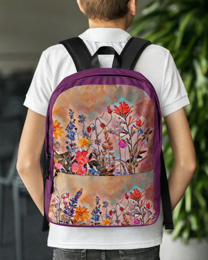 Oregon Wildflowers - Digital Art - Backpack