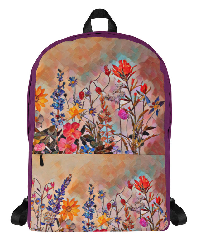Oregon Wildflowers - Digital Art - Backpack