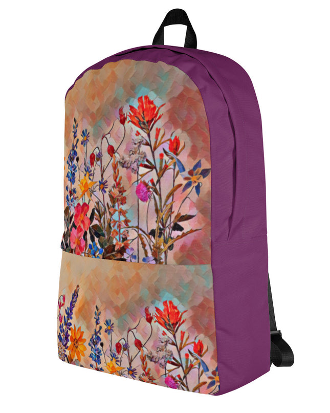 Oregon Wildflowers - Digital Art - Backpack