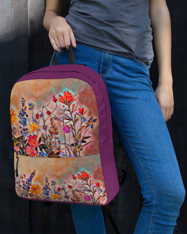 Oregon Wildflowers - Digital Art - Backpack