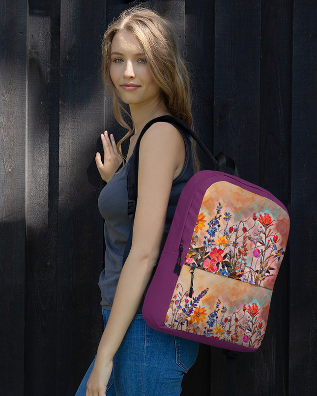 Oregon Wildflowers - Digital Art - Backpack
