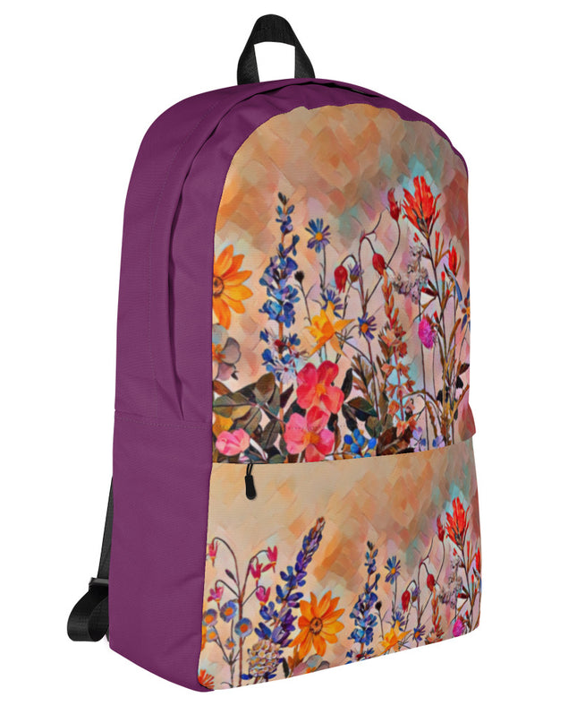Oregon Wildflowers - Digital Art - Backpack