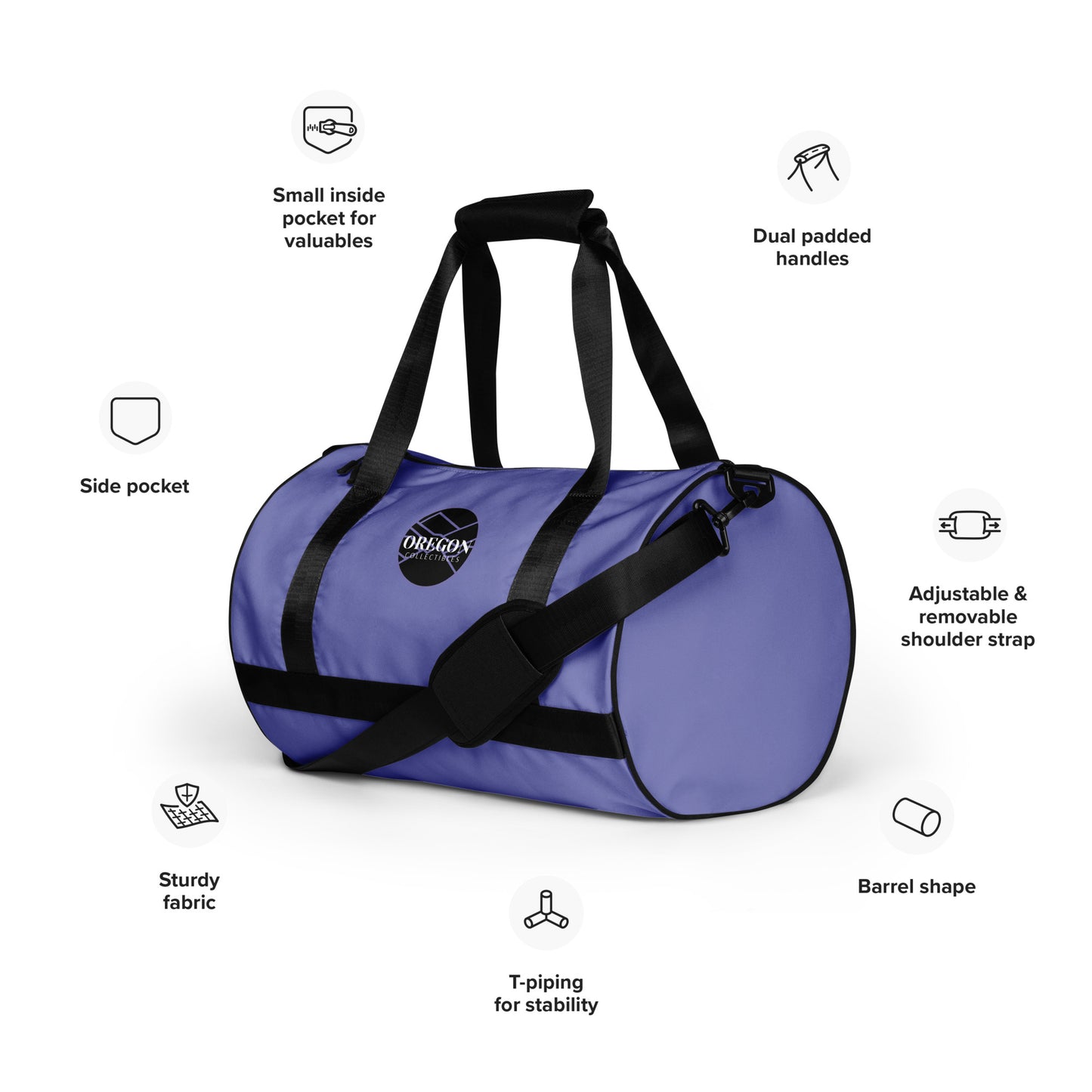 Oregon Collectibles - (Violet) - gym bag