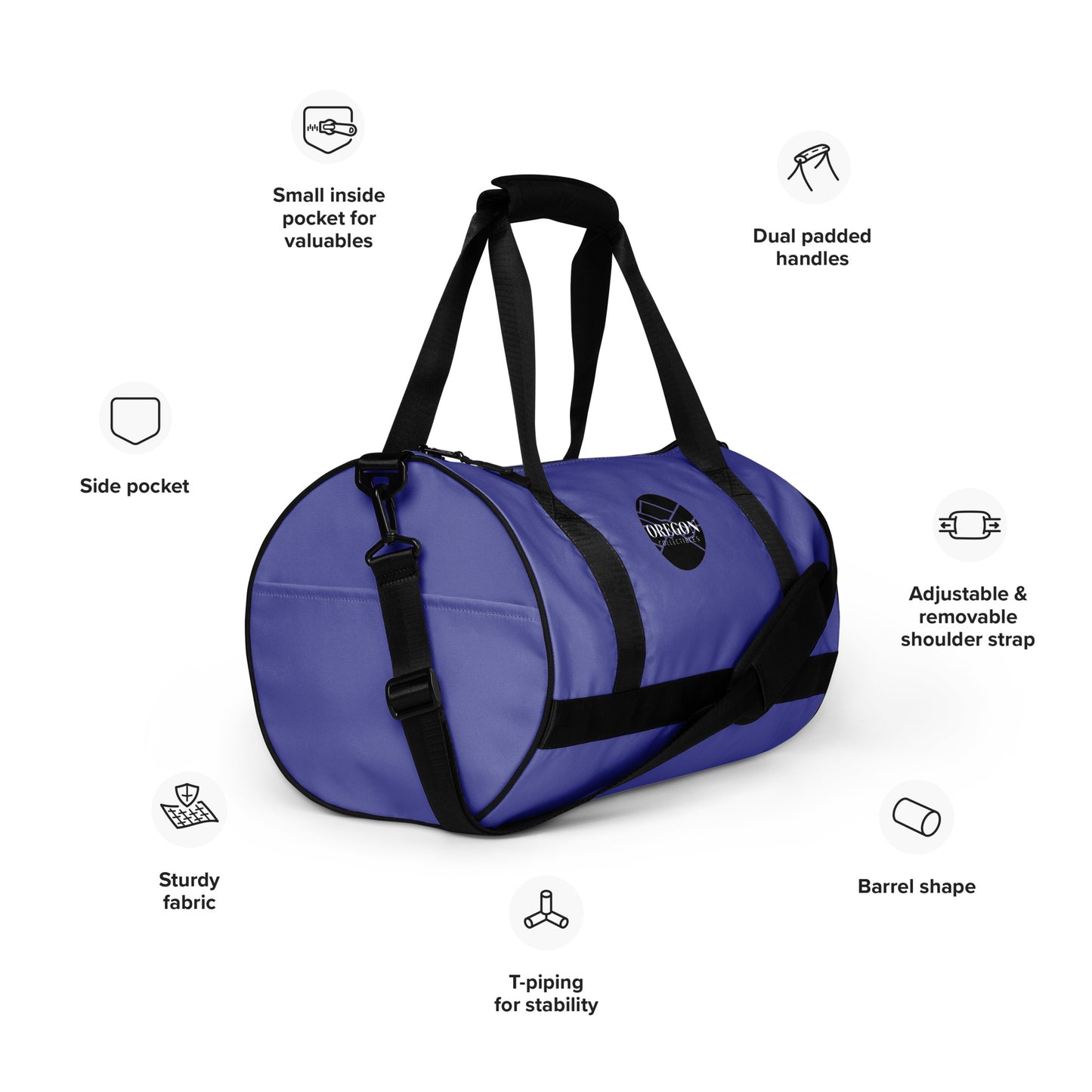 Oregon Collectibles - (Violet) - gym bag