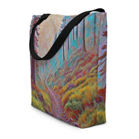 Thumbnail for Oregon Back Trail - Digital Art - Large 16x20 Tote Bag W/Pocket