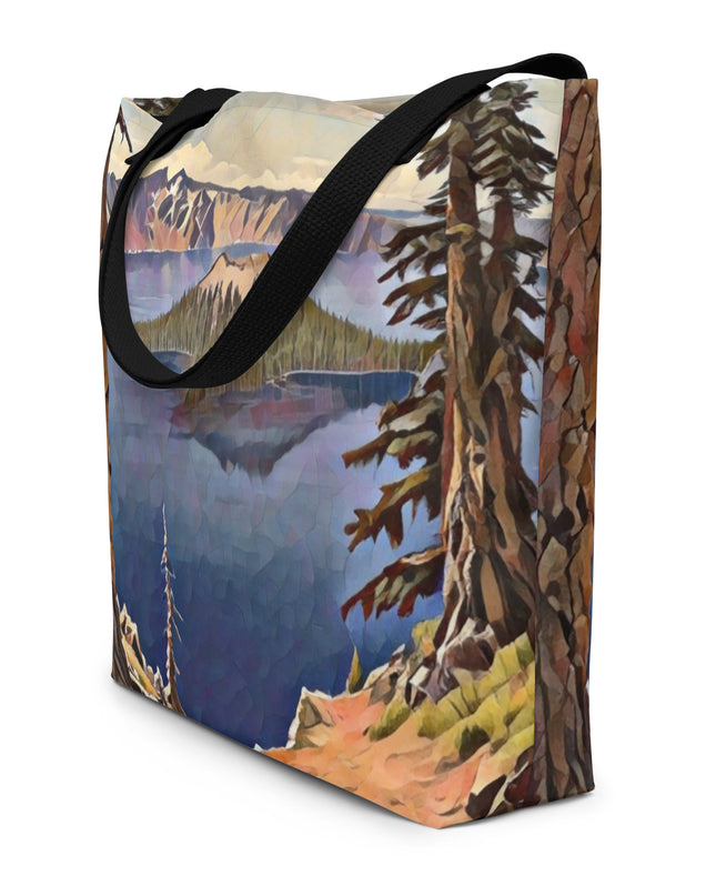Crater Lake - Large 16x20 Tote Bag W/Pocket