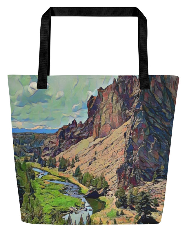 Smith Rock - Large 16x20 Tote Bag W/Pocket