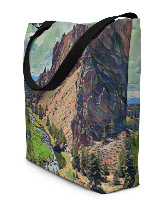 Smith Rock - Large 16x20 Tote Bag W/Pocket