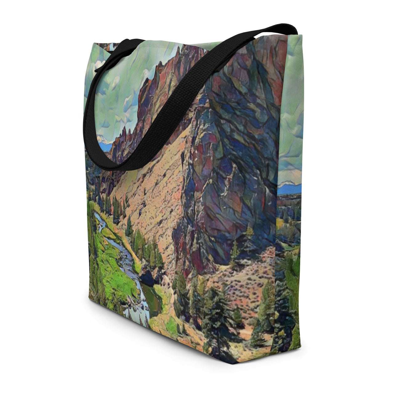 Smith Rock - Large 16x20 Tote Bag W/Pocket