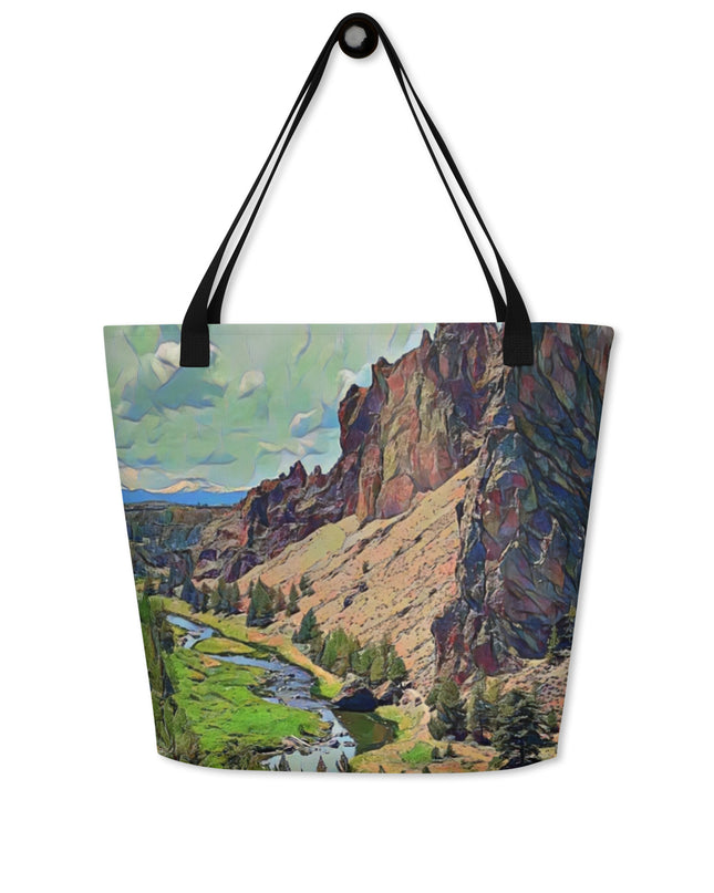 Smith Rock - Large 16x20 Tote Bag W/Pocket