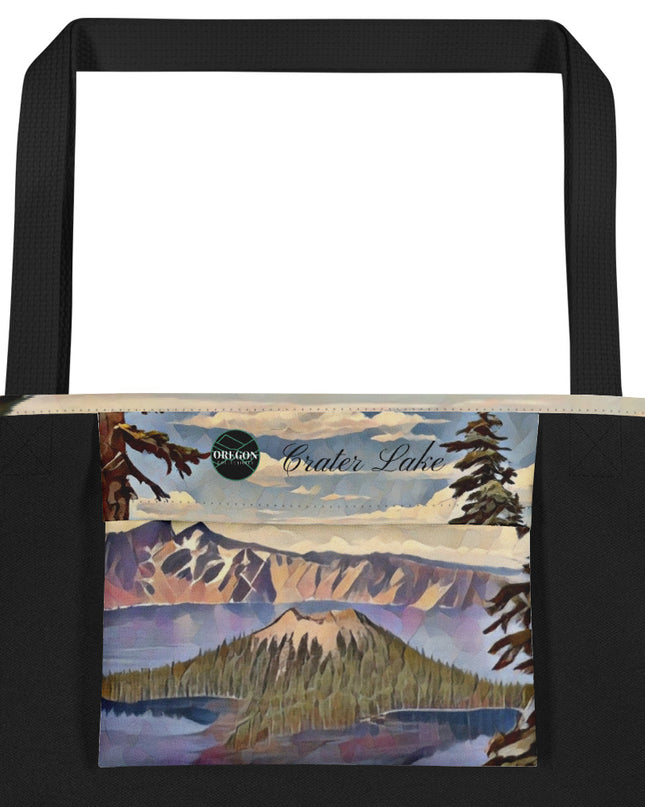 Crater Lake - Large 16x20 Tote Bag W/Pocket