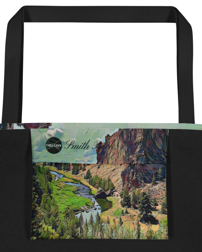 Smith Rock - Large 16x20 Tote Bag W/Pocket