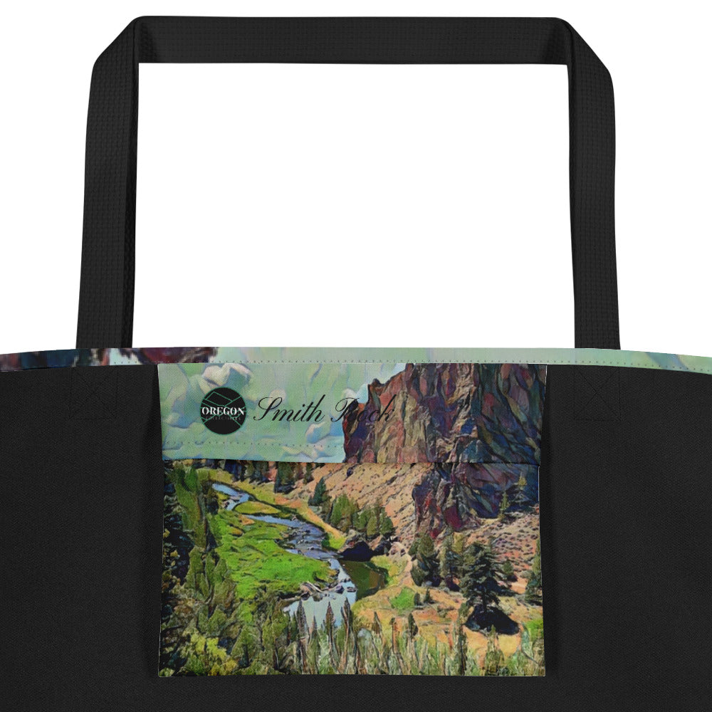 Smith Rock - Large 16x20 Tote Bag W/Pocket