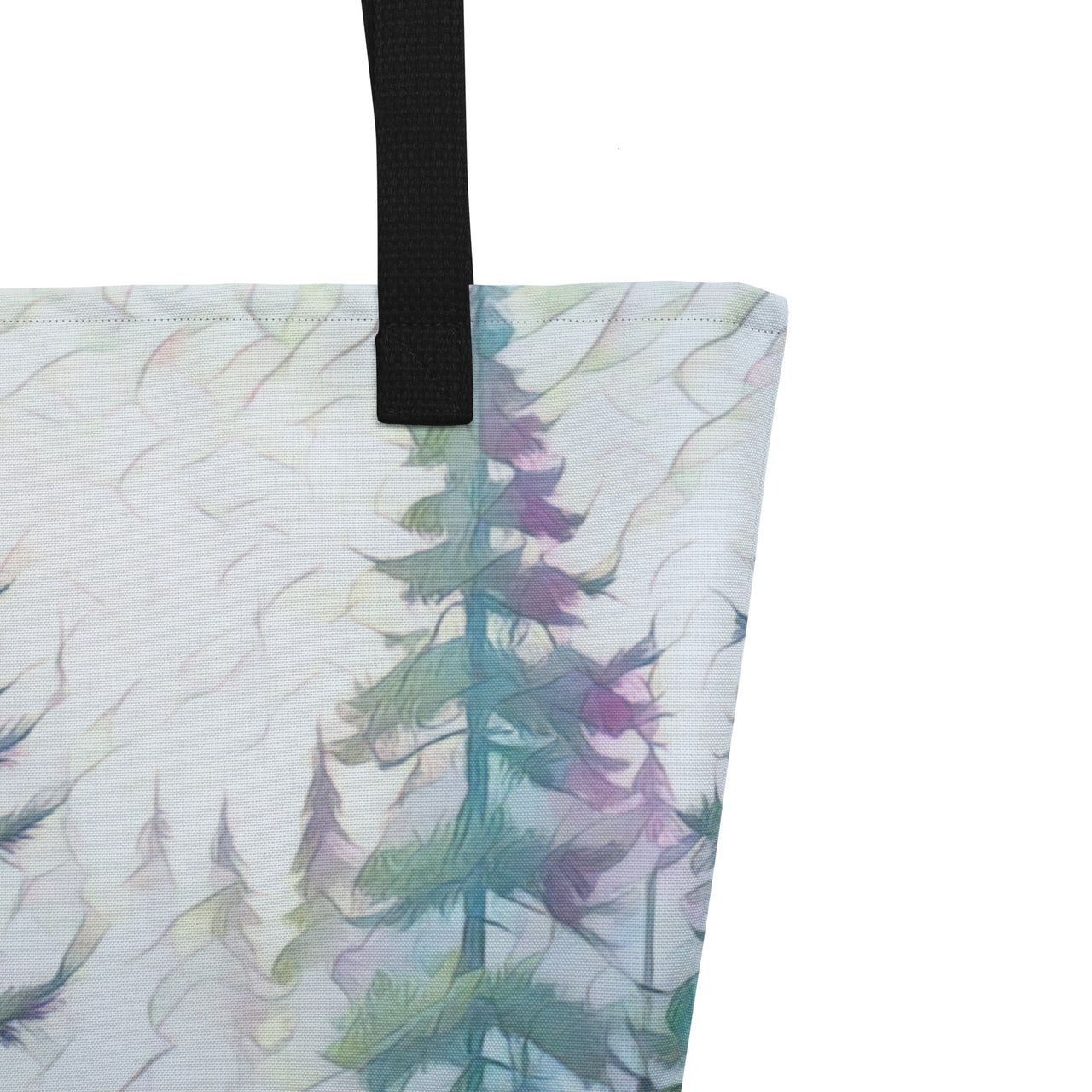 Into the Oregon Woods - Digital Art - Large 16x20 Tote Bag W/Pocket
