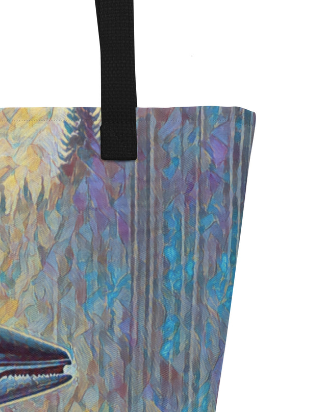 Northwest Orca - Digital Art - Large 16x20 Tote Bag W/Pocket