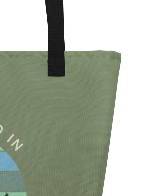 Life is Good in Oregon - Large 16x20 Tote Bag W/Pocket