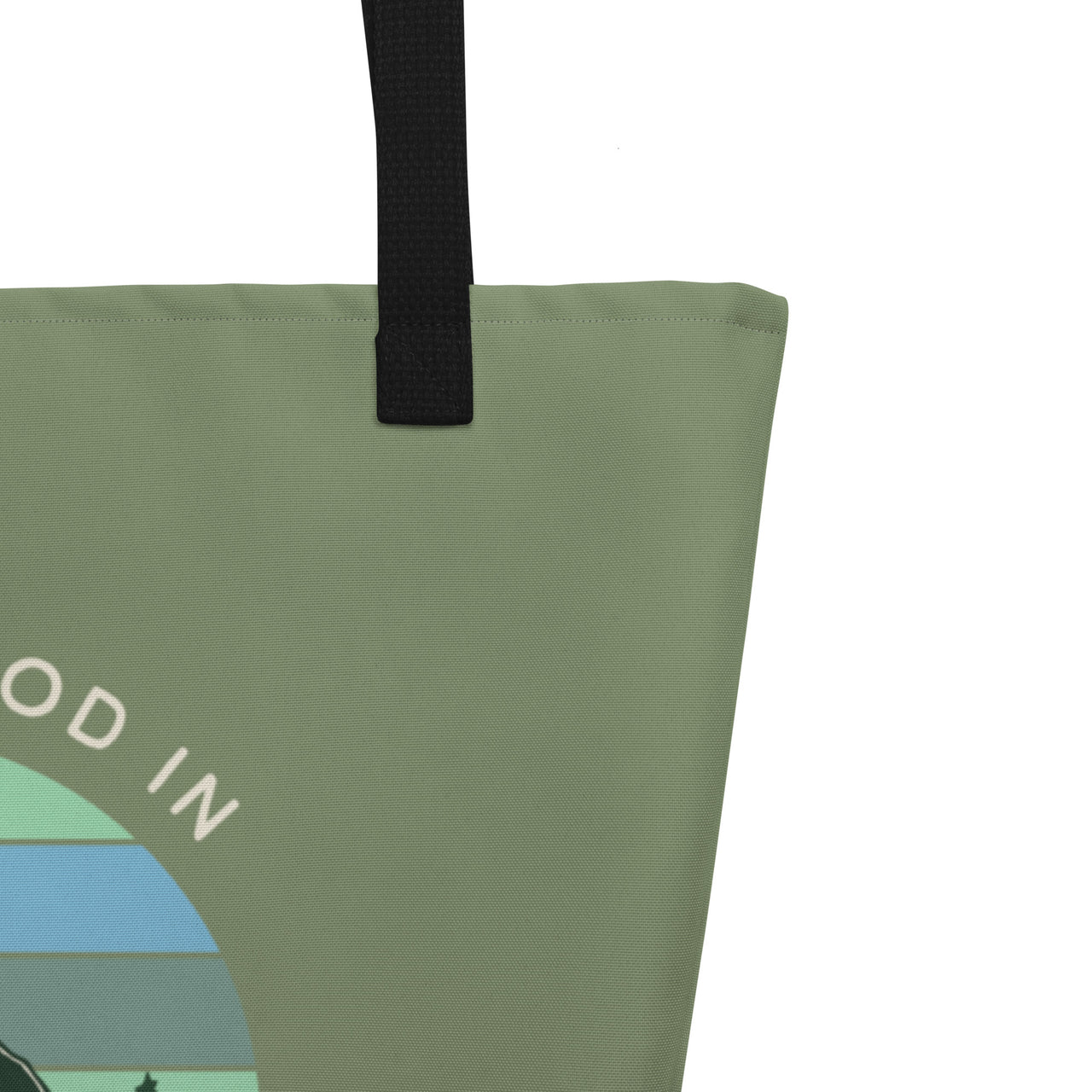 Life is Good in Oregon - Large 16x20 Tote Bag W/Pocket