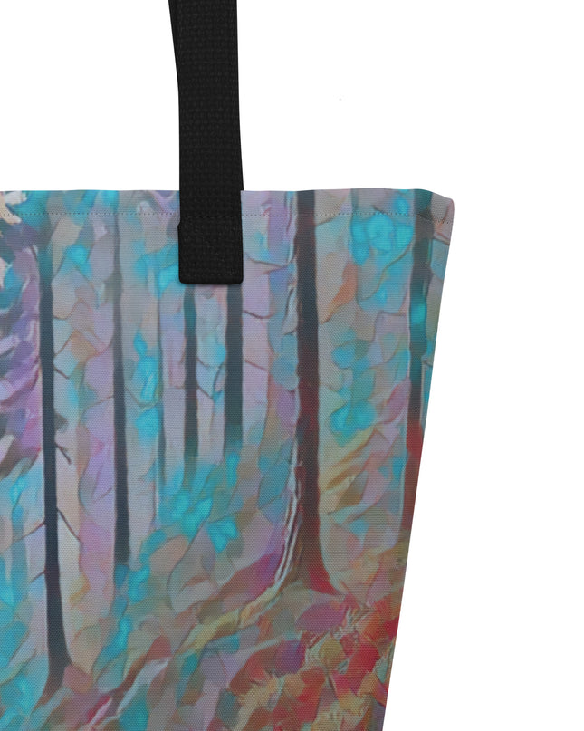Oregon Back Trail - Digital Art - Large 16x20 Tote Bag W/Pocket