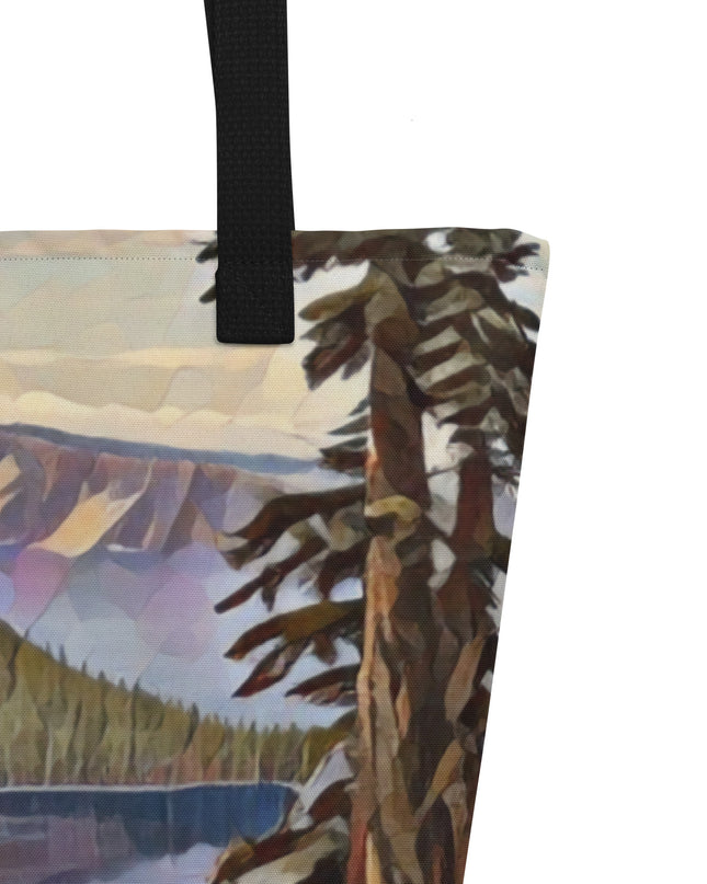 Crater Lake - Large 16x20 Tote Bag W/Pocket