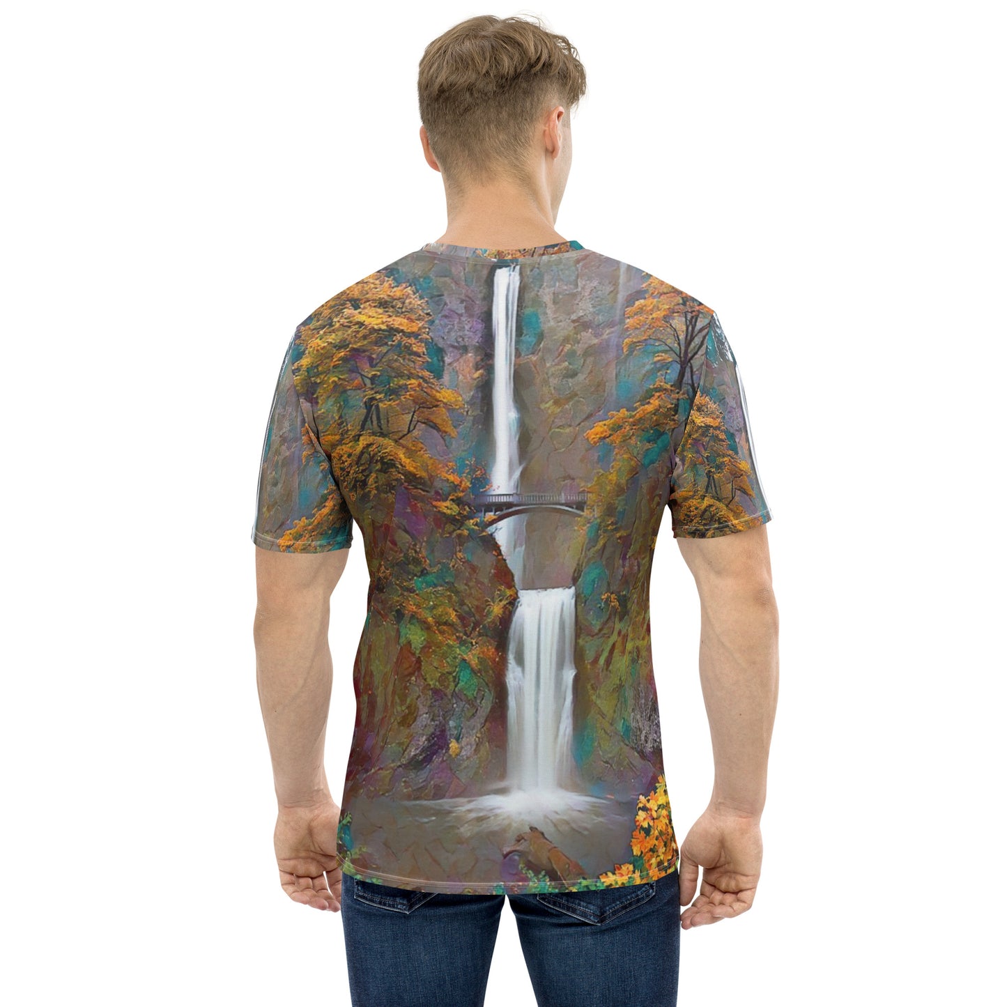 Multnomah Falls - Digital Art - Men's t-shirt
