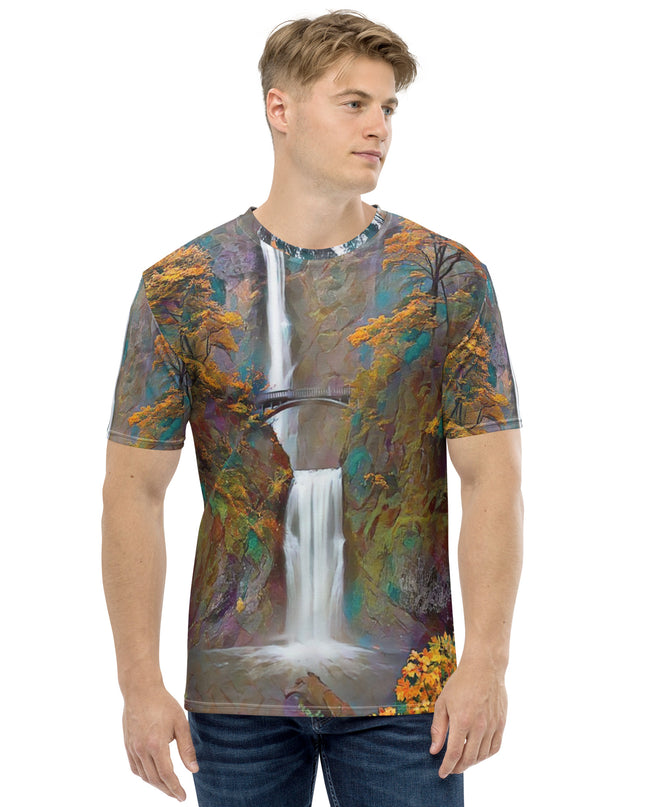 Multnomah Falls - Digital Art - Men's t-shirt