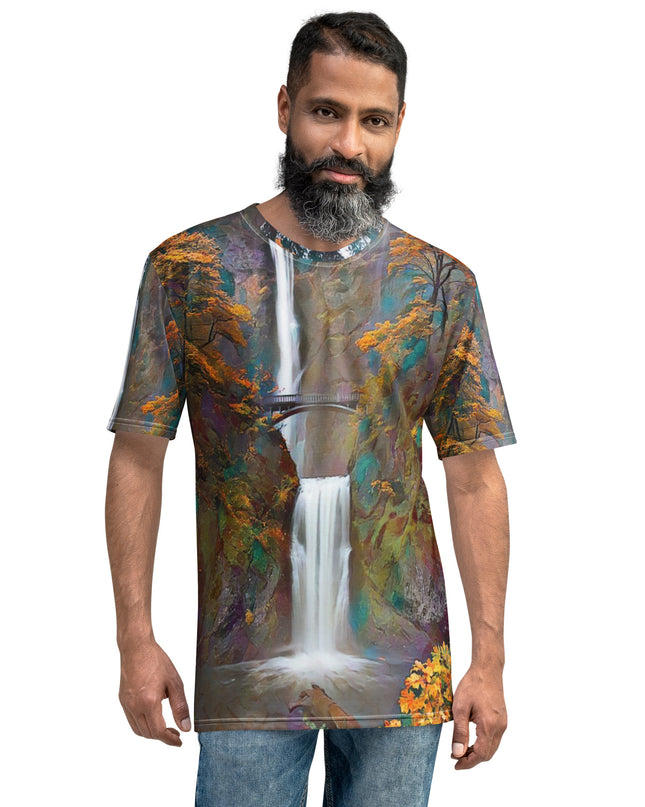 Multnomah Falls - Digital Art - Men's t-shirt