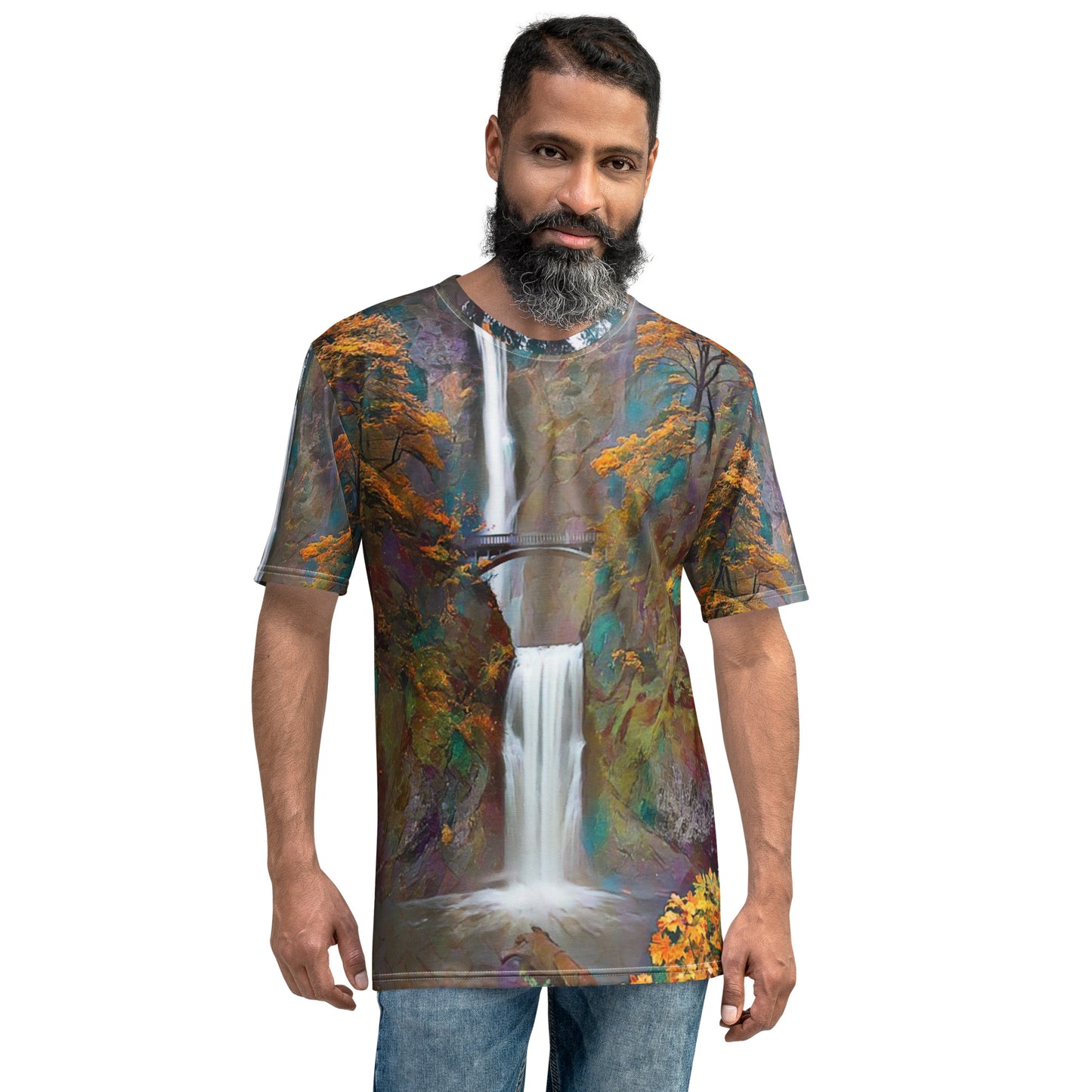 Multnomah Falls - Digital Art - Men's t-shirt