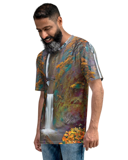 Multnomah Falls - Digital Art - Men's t-shirt