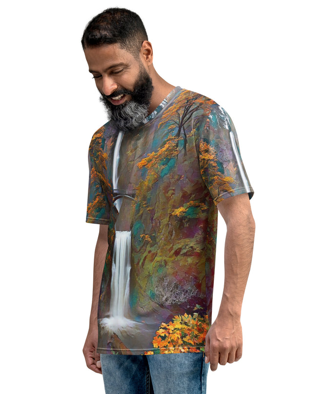 Multnomah Falls - Digital Art - Men's t-shirt
