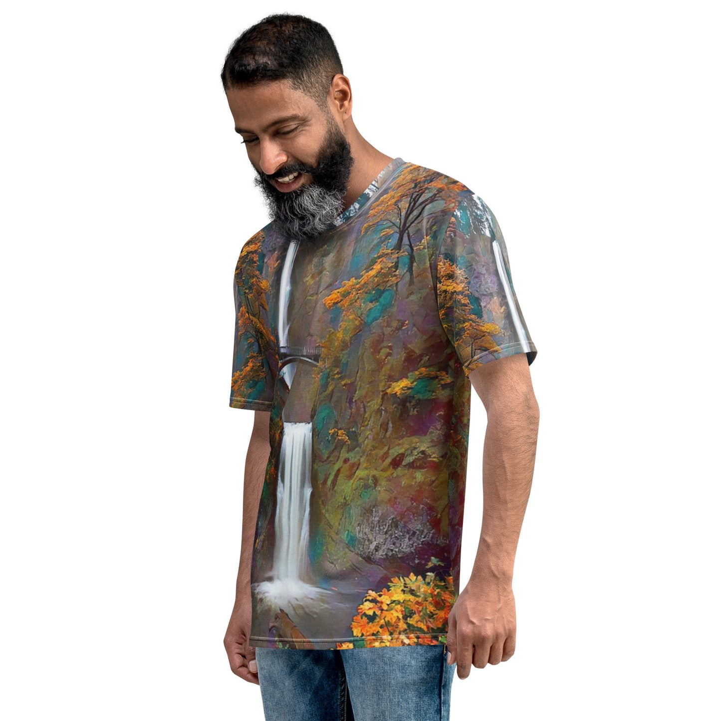 Multnomah Falls - Digital Art - Men's t-shirt