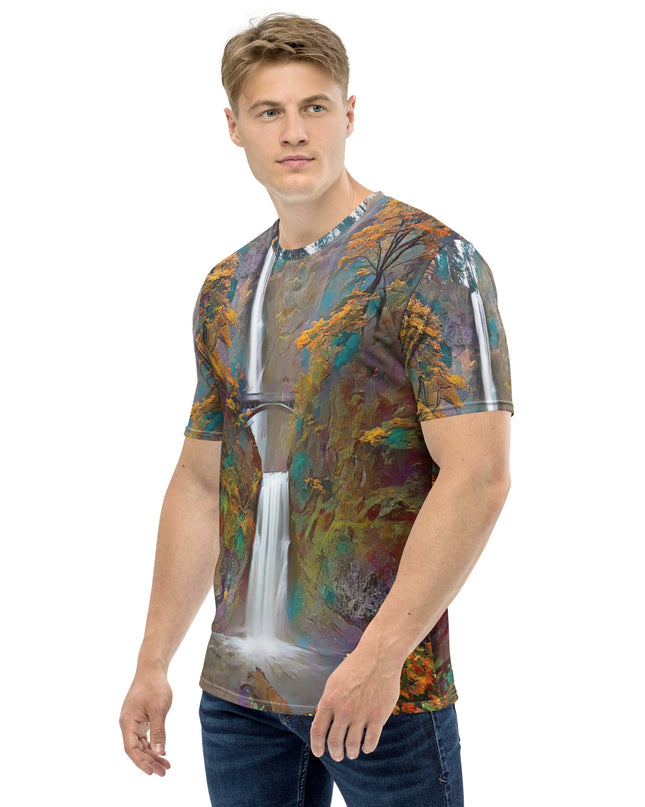 Multnomah Falls - Digital Art - Men's t-shirt