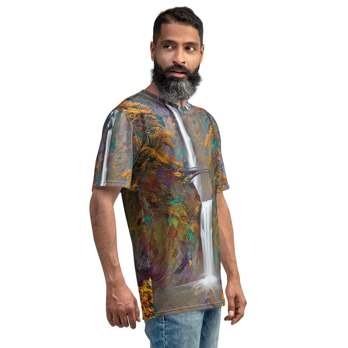 Multnomah Falls - Digital Art - Men's t-shirt