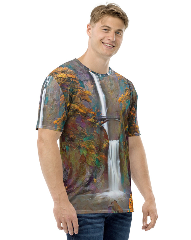 Multnomah Falls - Digital Art - Men's t-shirt