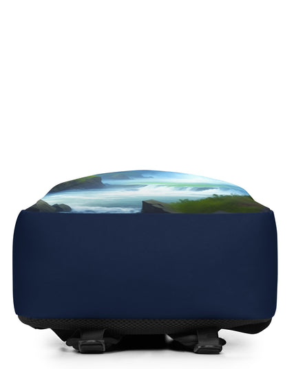 Oregon Waterfalls - Digital Art - Minimalist Backpack