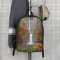 Thumbnail for Multnomah Falls - Digital Art - Minimalist Backpack