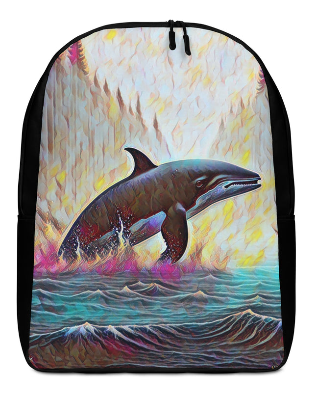 Pacific Northwest Orca - Digital Art - Minimalist Backpack