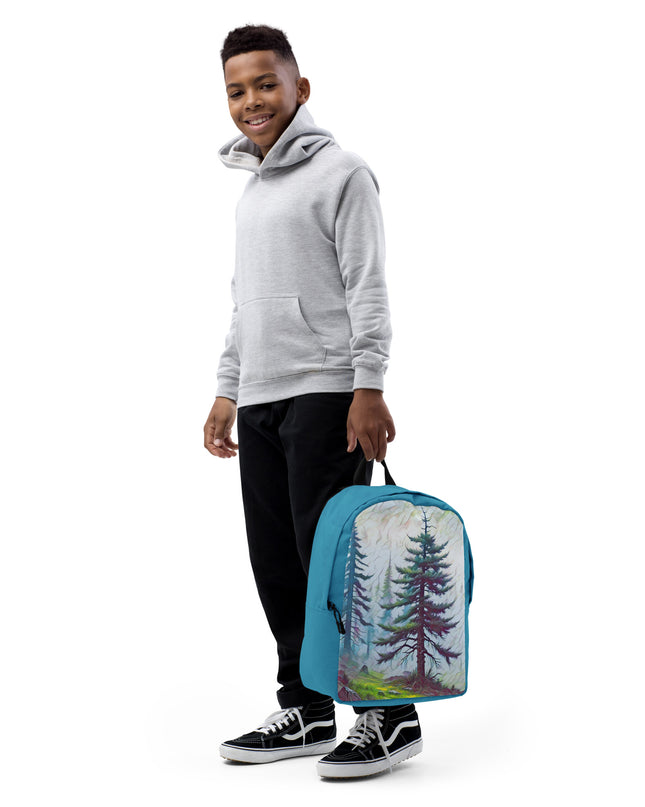 into the Oregon Woods - Digital Art - Minimalist Backpack