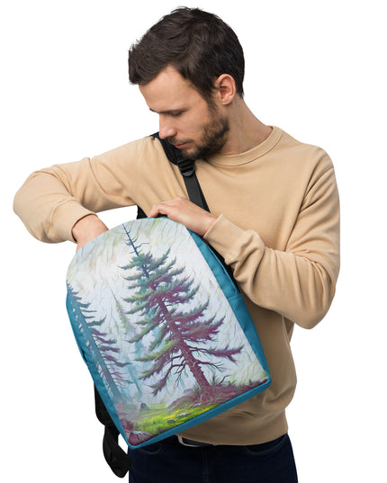 into the Oregon Woods - Digital Art - Minimalist Backpack