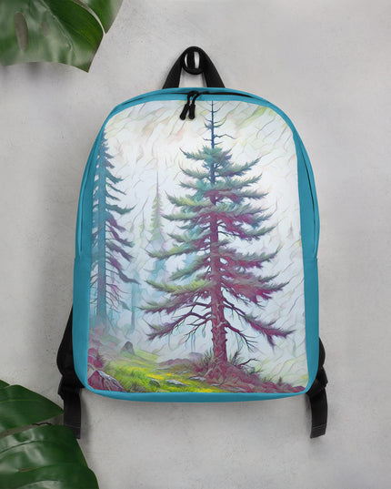into the Oregon Woods - Digital Art - Minimalist Backpack